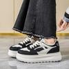 CRLAYDK Women's Tennis Walking Low Top Platform Casual Sneakers Lace Up Classic Skateboard Shoes Height Increase Trainers