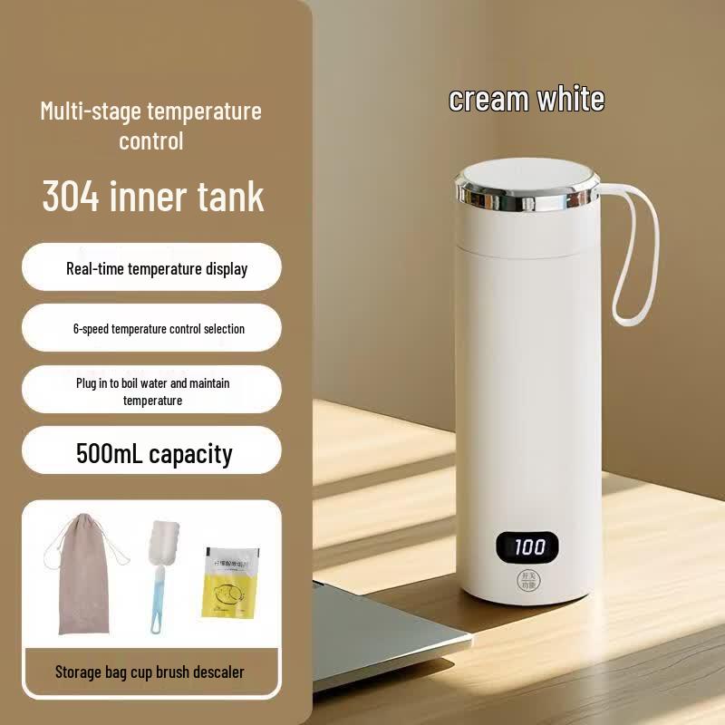 Shangqi 500ml Portable Electric Kettle & Thermal Mug