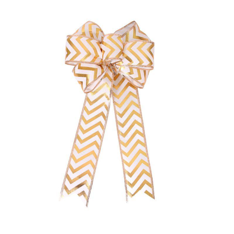 

Дерево Рождественские Банты Украшения Гирлянда Венок Рождественская Вечеринка Украшение Изготовление Подвешивание Gold