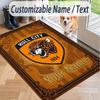 Custom Text Printed Rug Hull FC Non Slip Floor Carpet For Home Room Decor
