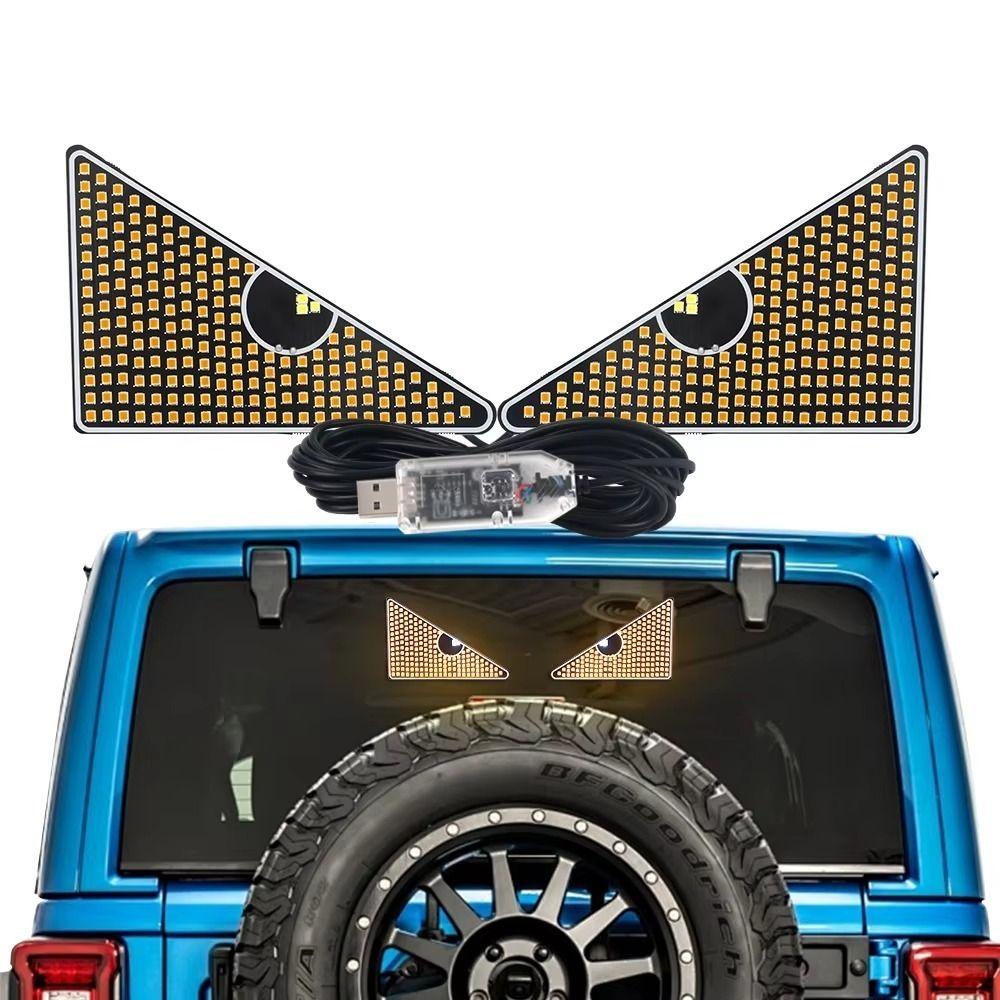 2PCS Universal Car Eyes Light Demon Eye Design Vehicle Signal Lights  Truck Accessories