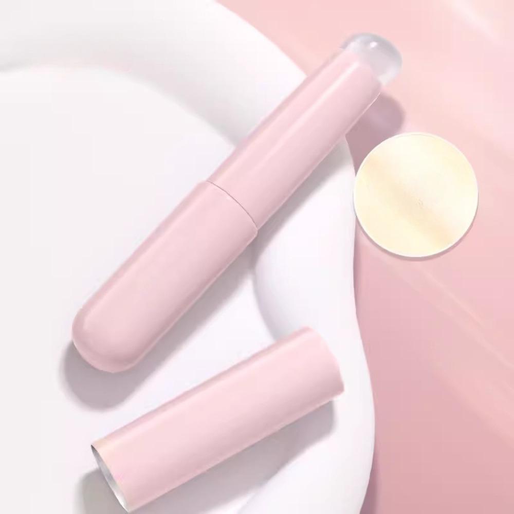 Portable Silicone Lip Brush Q Soft Small Round Head Lip Brush Stick Lipstick Brush Blending Concealer Brush Mini Novice Makeup Brush