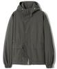 Basemoment Cn Washed Hooded Shell Parka Charcoal