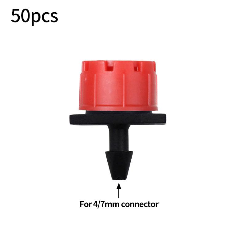 50PCS 4/7mm Hose Connector Tee Elbow Straight Connector Garden Water Pipe Joints Greenhouse Drip Irrigation System Fittings