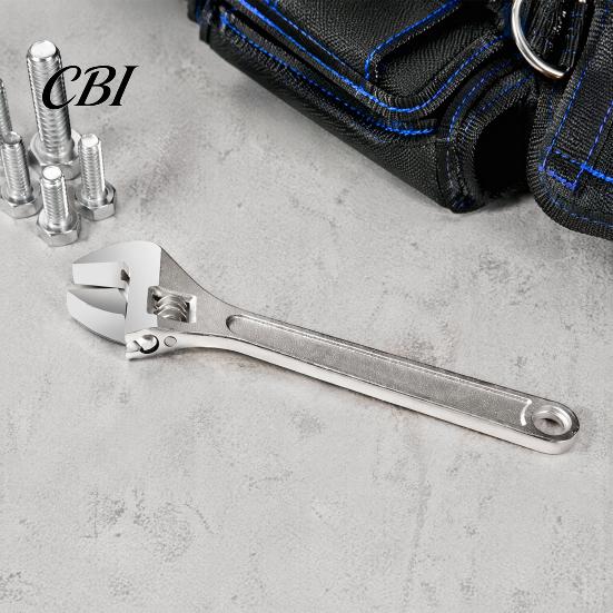 Versatile Nut Tightener 6/8/10/12/15 Inch Adjustable Wrench, Wide Jaw Opening Wrench for Automotive Maintenance Tool Plumbing Home Improvement Garage