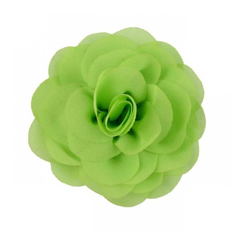 8cm Handmade Pearl Chiffon Rose Flower for Shoes, Hats, Clothing, and Headwear Accessories