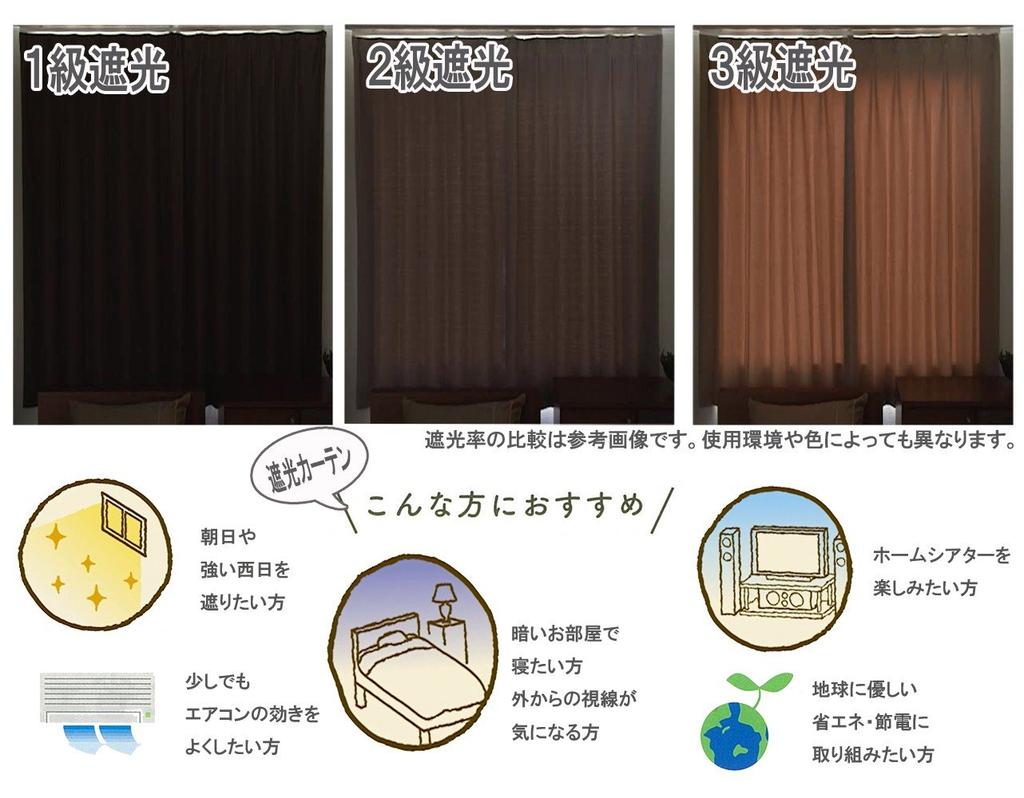 Univer Drape Light Shape Heat Width 100cm X Length Set of Colore Curtains, Blocking, Memory, Insulating, Washable, 150cm, 2,
