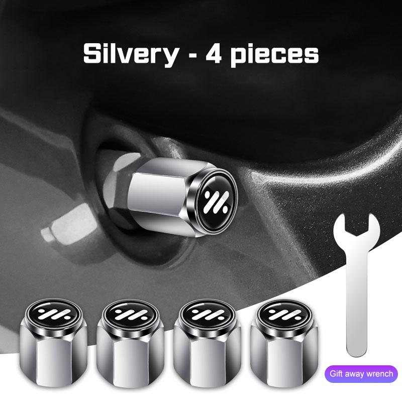 AST1 For IM Motors MG IM6 IM5 LS7 L7 LS6 L6 4Pcs Car Wheel Tire Valve Caps 3D Metal Waterproof Auto Air Stem Cover Car Accessories