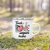 Personlised Mug Teachers Change The World  Print Coffee Cups Custom Name Drinks Enamel Cup Teacher's Day Thanks Gift for Teacher