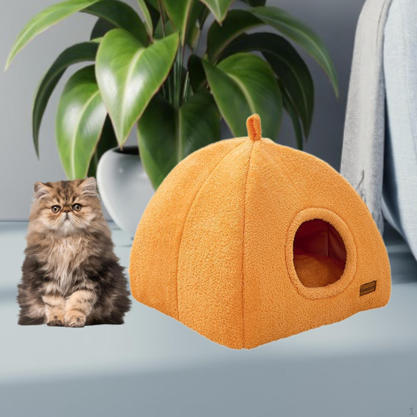 

Кровать для кошки, домик для котенка, удобное убежище для кошки, зимняя палатка-гнездо для домашних кошек Small