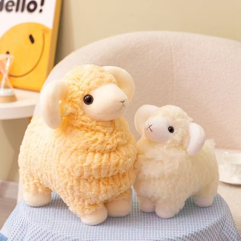 Latest Dudu Mianyang Goat Stuffed Plush Toy, Cartoon Anime Cute Pillow, Children's Birthday Gift, Fun Doll
