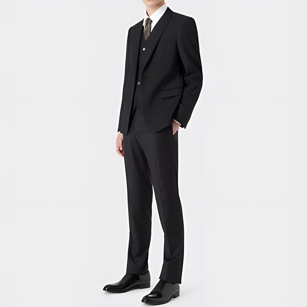 Emporio Armani Single-breasted Virgin-wool Jacket 01G160-01047-922