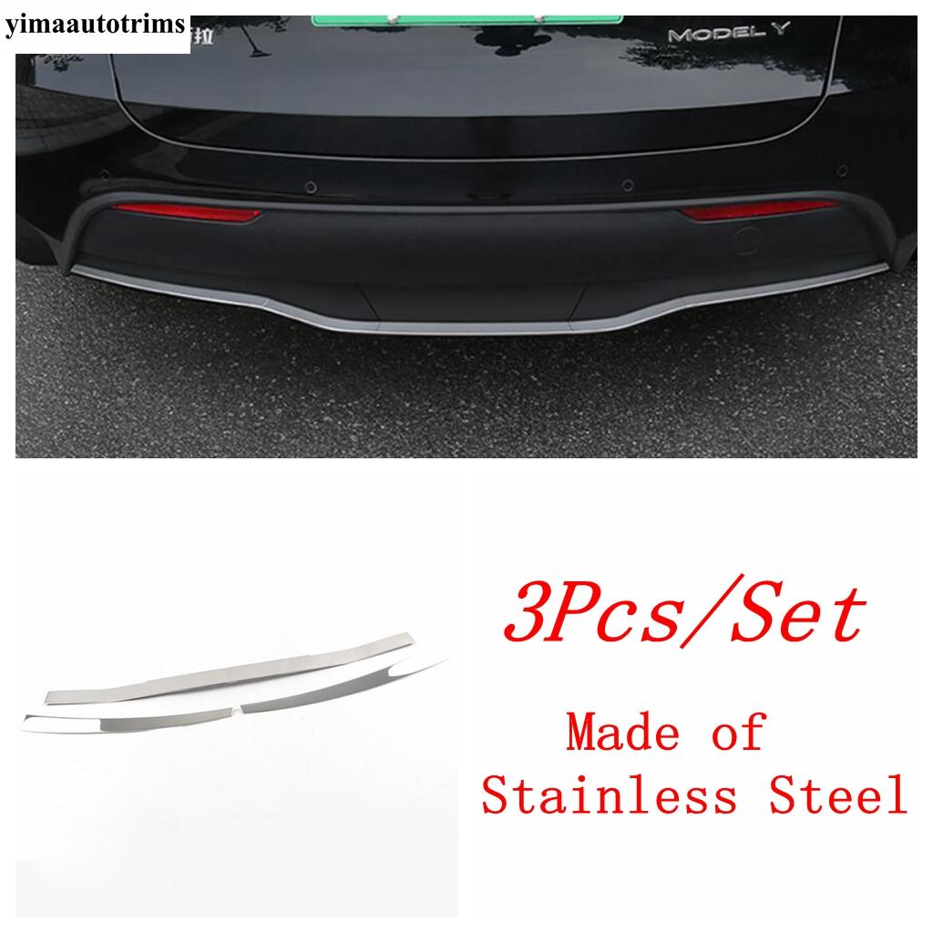 Front Rear Tail Bumper Fog Light Lamp Eyelid Eyebrow Strip Decor Cover Trim For Tesla Model Y  - 2024 Accessories Exterior