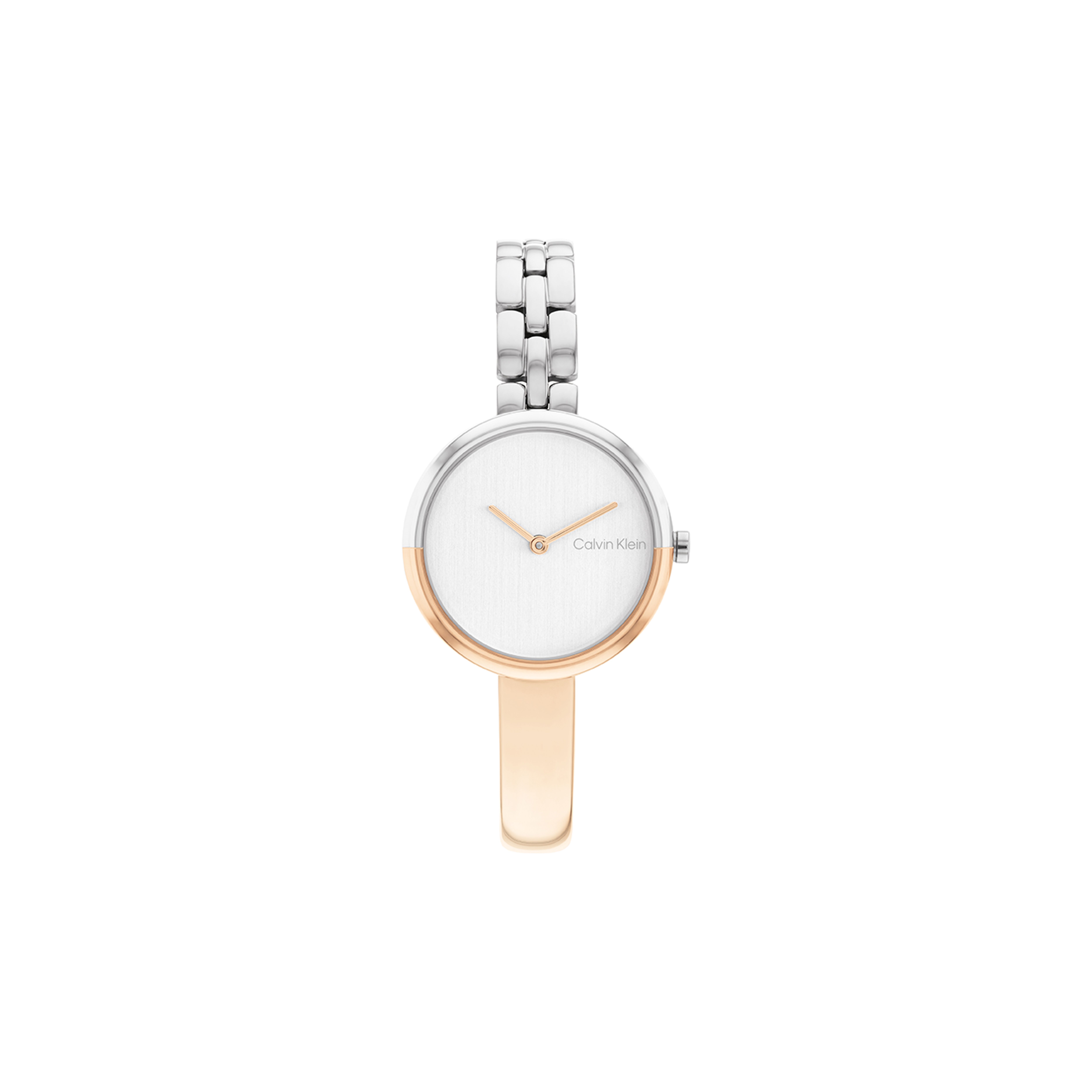 

Calvin Klein Quartz Watch Stainless Steel Band Silver Dial Womens Gift Box Light And Night Two-Tone Steel Fashion Women watches 25200281 Regular Watch Box,Rose Gold Silver Strap