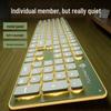 Ultra-Quiet Illuminated Mechanical Feel Wired Keyboard & Wireless Mouse Set for Office & Tablet Use