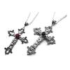 Vintage Cross Pendant Necklace for Women Men Chain Goth Choker Grunge Jewelry Accessories Gothic Male Female Necklaces
