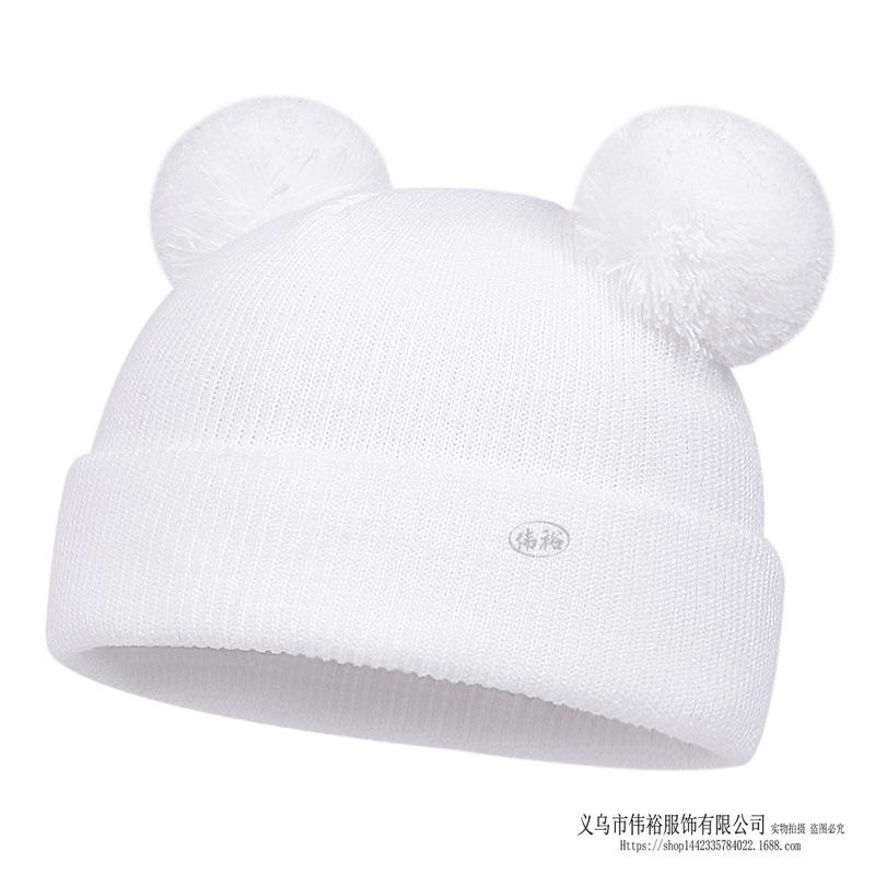 Kids Winter Warm Knitted Set Pom‑pom Hat Scarf Gloves 3‑Pcs Set Or Single Beanie Hat Windproof Ear Protection For Boys Girls Cold Weather Outdoor