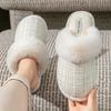 Cixi cotton slippers women winter spring and autumn indoor home use warm non-slip home Cixi winter plush men