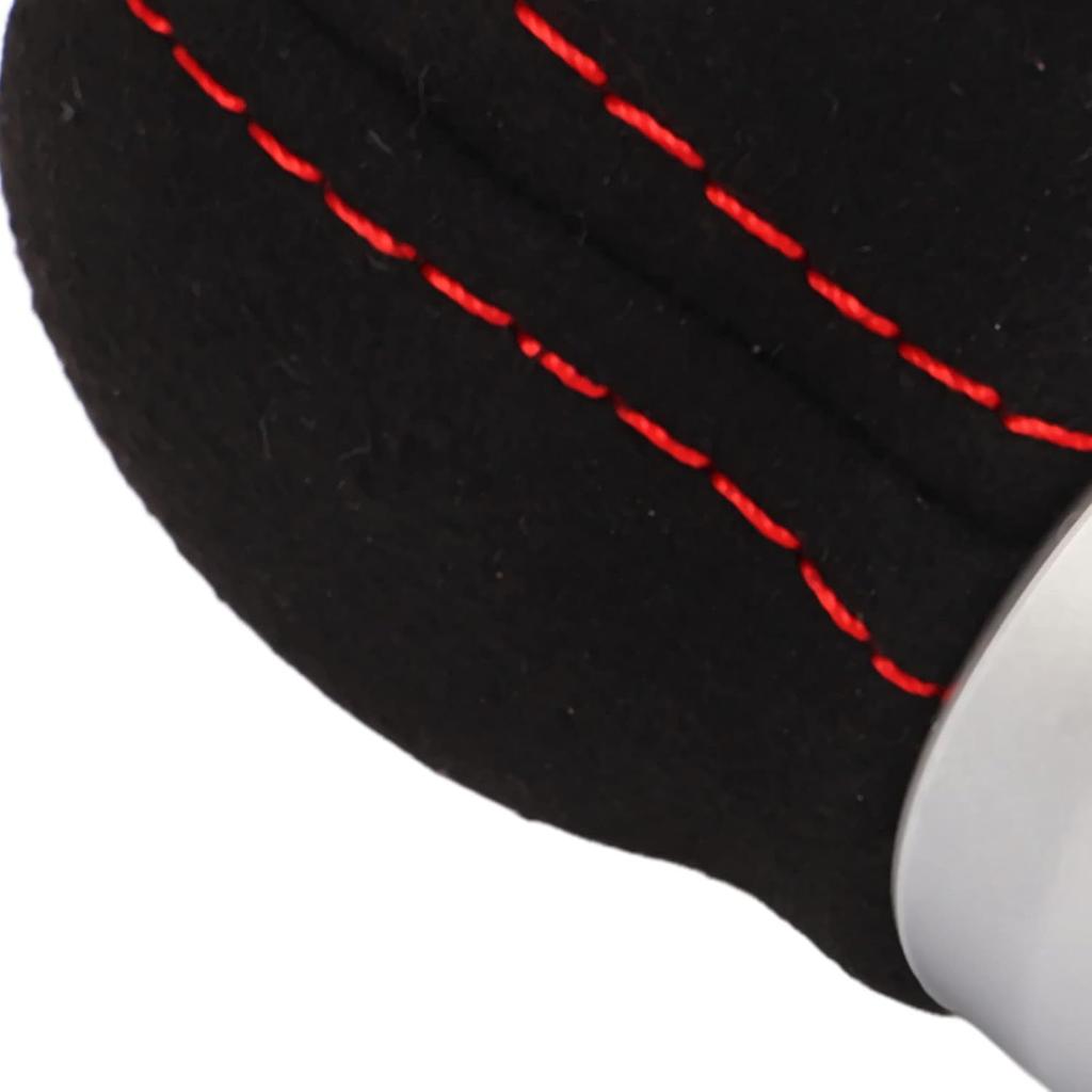 Aramox 6rychlostní hlavice řadicí páky do auta 6rychlostní hlava řadicí páky Stříbrná Ergonomická Odolná Náhrada za (Černý top)