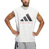 adidas Basketball Sleeveless T-shirt Asia Sizing 'White Red' Men's IW5648