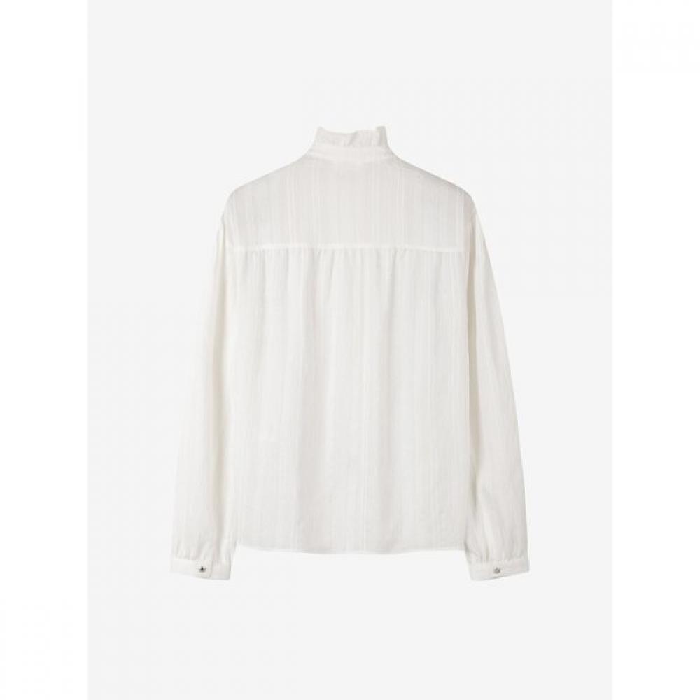 Cc Collect Frill Jacquard Blouse C261msc004c