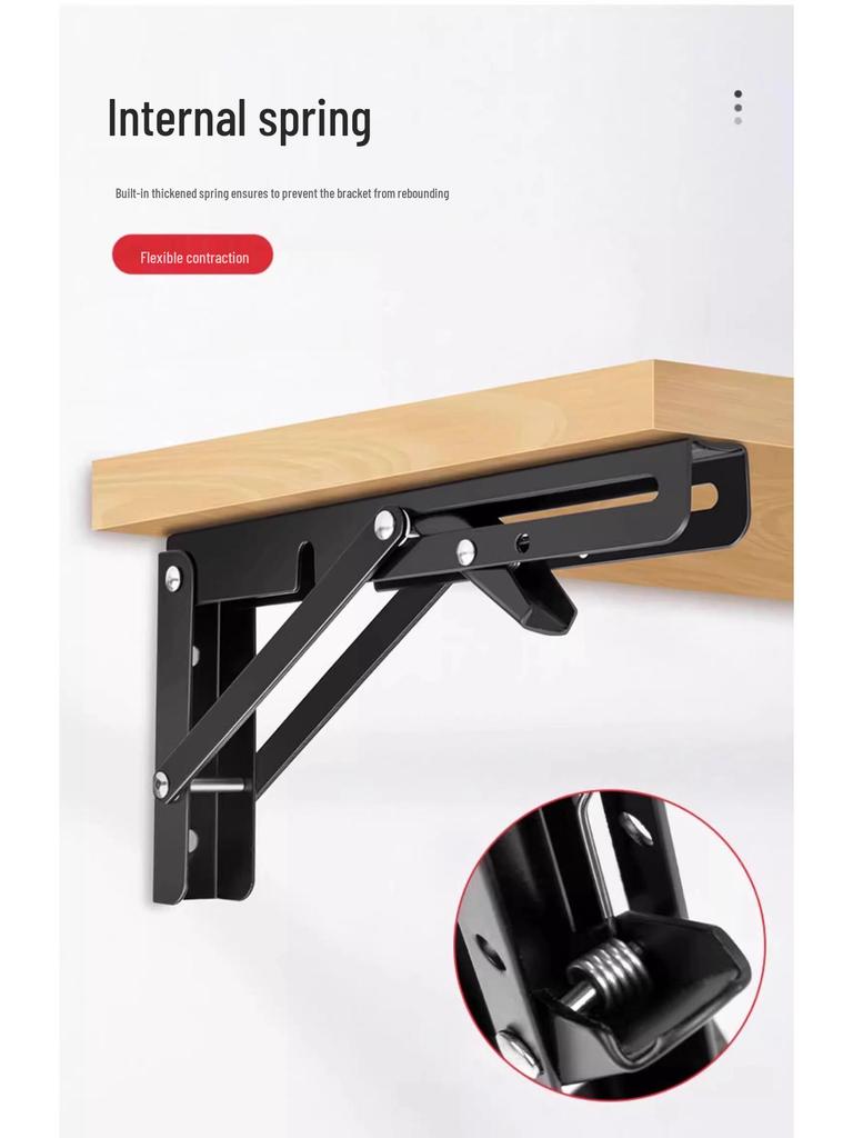 Stainless Steel Foldable Triangle Shelf Bracket