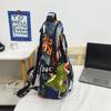 Graffiti School Bag Sports Bag College Student Men Women Backpack