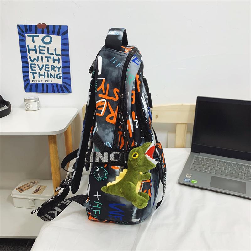 Graffiti School Bag Sports Bag College Student Men Women Backpack