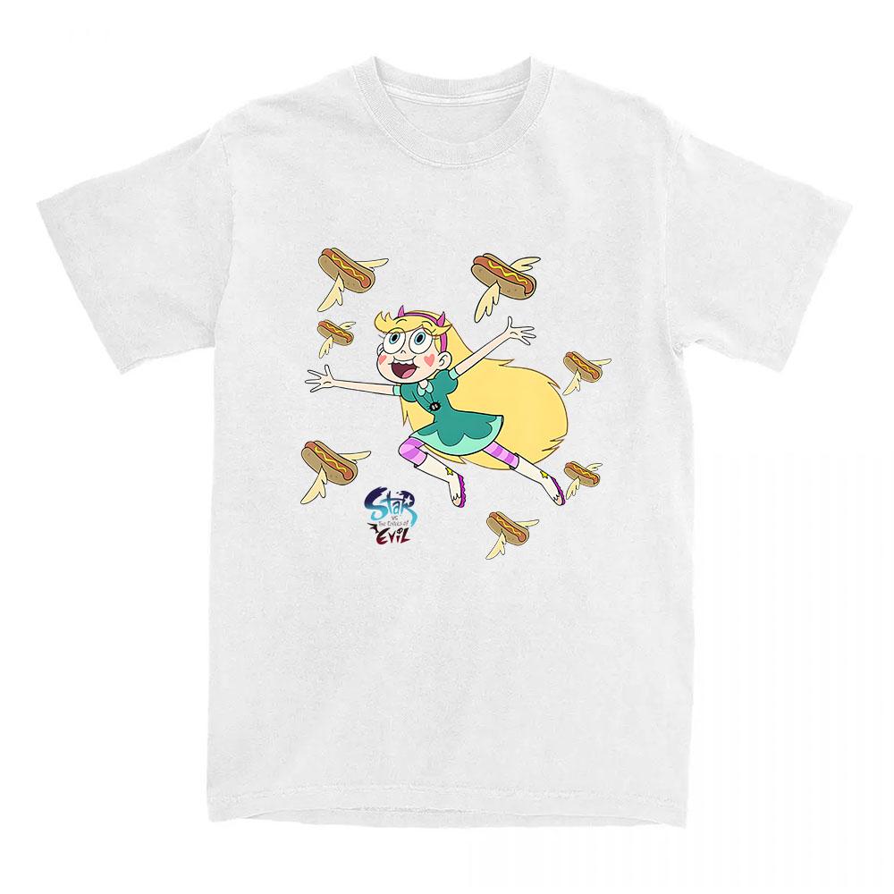 Star Vs. The Forces of Evil T-shirt Funny Cartoon Anime Graphic Tshirts Cotton Short Sleeve Female T Shirt Unisex Streetwear Tee