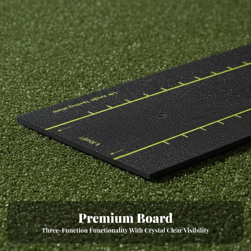 Golf Swing Angle Training Board | builtin Target Hole, Textured NonSlip Surface, Practice