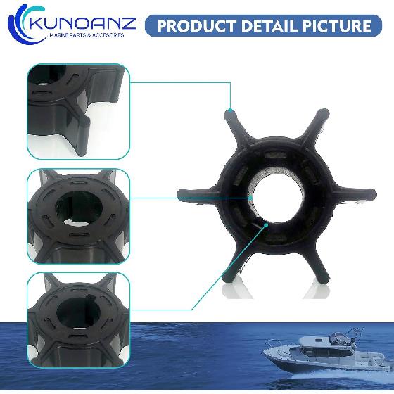 19210-ZW9-013 19210-ZW9-003 Water Pump Impeller For Honda 8 9.9 HP 8HP 9.9HP 4 Stroke Outboard Sierra 18-3100 BF8D BFP8D BF9.9 BFP9.9