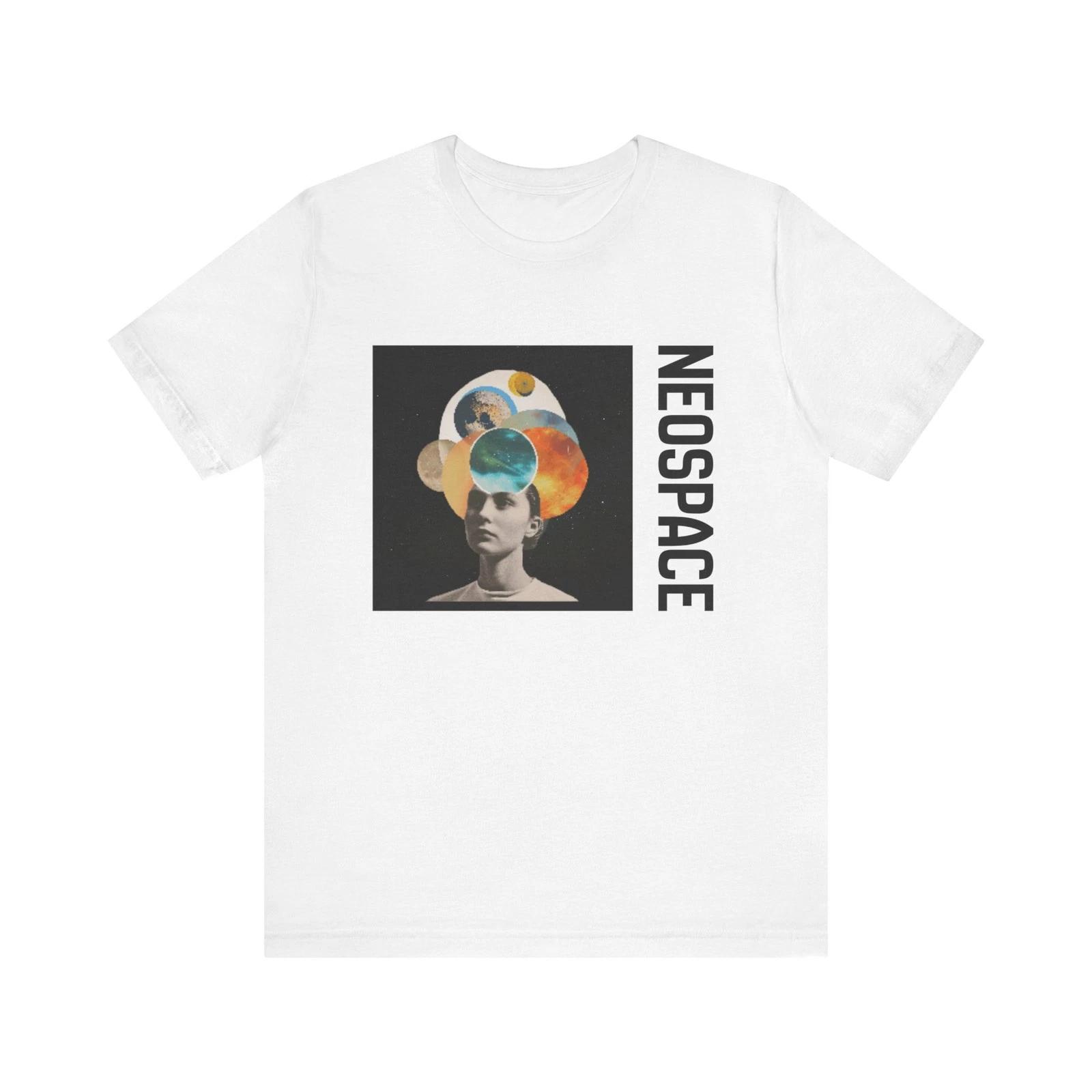 Neospace Cosmic Portrait T-Shirt | Retro Space Planets Tee 3XL