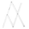 34cm Scale Drawing Ruler Pantograph Folding Ruler Reducer Enlarger Tool Craft, White, 20mm