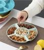 Candy Plate 5 Compartments Large Capacity Round Food Grade Multi-purpose Snack Fruit Nut Food Serving Tray Dish Holder Kitchen Supplies