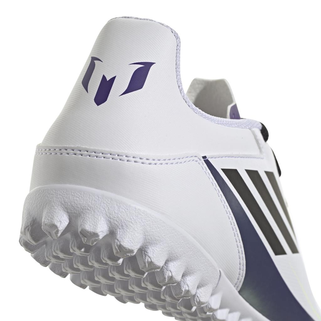 Adidas Futsal Shoes F50 Club Messi TF NLI68 Footwear Purple Size cm White/Core Black/Unity (IE9074) 27.0