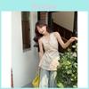 Spring Womens Embroidered Eyelet Tank Top With Floral Print Design For Casual Wear