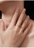 S925 Sterling Silver Moissanite Snake Bone Ring - Women's Classic Luxury Design