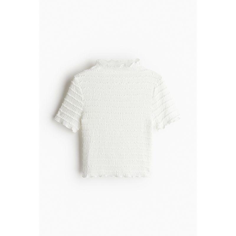 

Женская футболка HM Осенняя Приталенная Воротник-стойка Прямые брючины Дизайн с замком Футболка Короткий стиль Топы 1257980