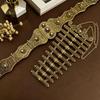 Russian Caucasian Women's Ethnic-Style Adjustable Belt and Breastplate Set