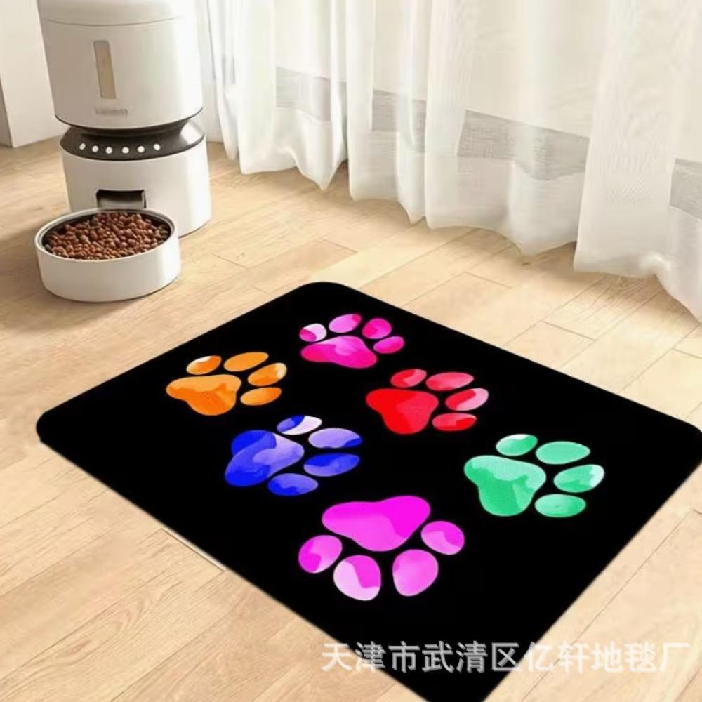 Diatomite Pet Feeding Mat, Non-Slip Quick Dry Dog Cat Food Mat, Stain Resistant Easy Clean Pet Placemat