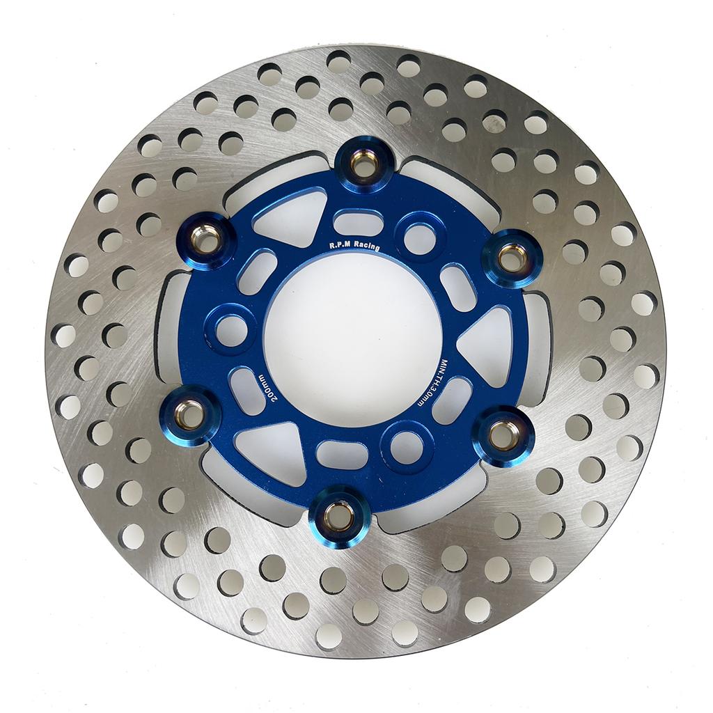 Universal 200mm motorcycle brake discs For Honda DIO AF27 AF28 AF18 ZX AF34 AF35 AF36 Floating Rapid cooling brake pads