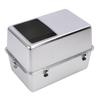 Enclosed Metal Cat Litter Box with Lid Scoop Large Capacity Prevent Splashing Top Entry Stainless Steel Cat Toilet For