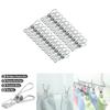 Sleek And Durable 20x Stainless Steel Clothes Pegs With User-friendly Design For Everyday Laundry Needs