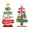 Wooden Material Wooden Xmas Tree Ornaments Festive Messages Welcome Sign Snowman Sign Themed Ornaments Tree-Shaped
