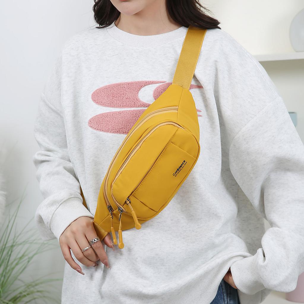 Unisex Adjustable Waist Pack – Spacious Multi-Pocket Bag for Commuter Outdoor Sports & Weekend Trips
