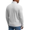 Maglia Casual da Uomo con Zip Corta e Maniche Lunghe