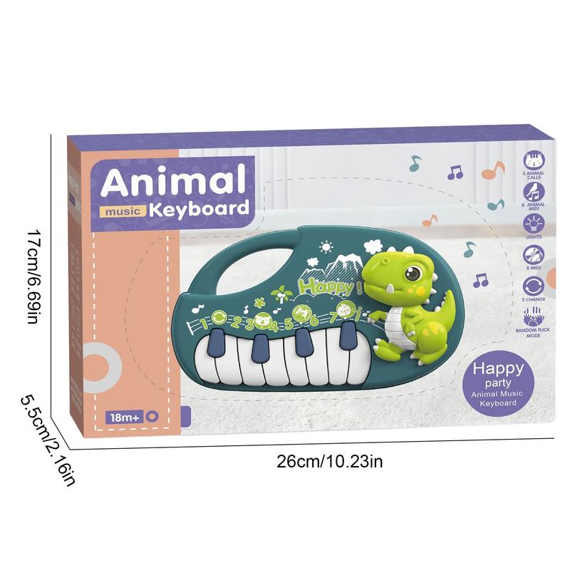 Kids Piano Keyboard Cute Cartoon Music Piano Toy For Little Kids Electronic Musical Instrument Toys Multifunctional Kids Musical
