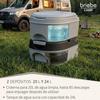 Toilette Portable Roulettes WC Chimique 22L Camper, Camping, Auto Caravane Briebe WC1196G Gris