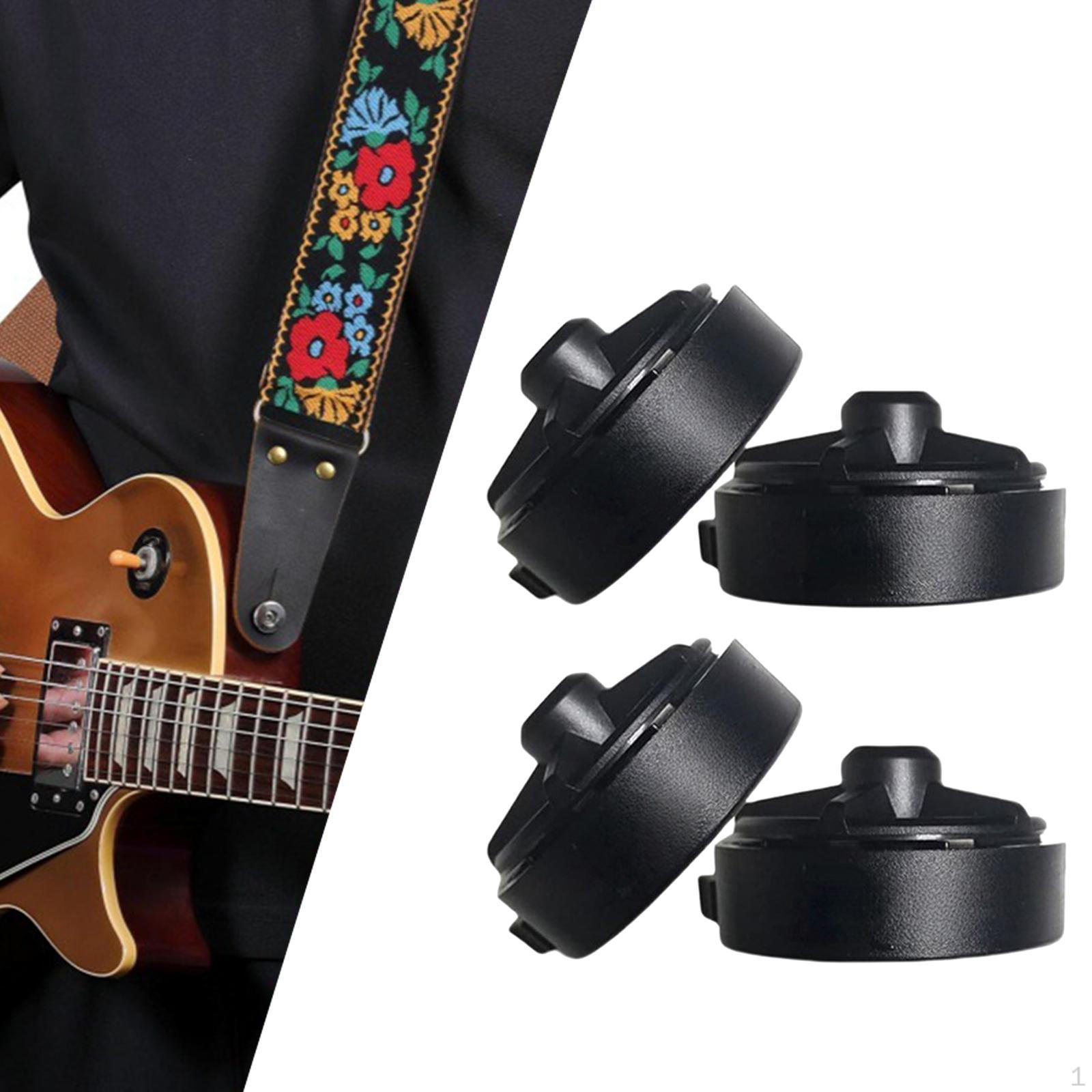 

4 Pieces Guitar Strap Locks Quick Change Convenient Practical Replaces Musical