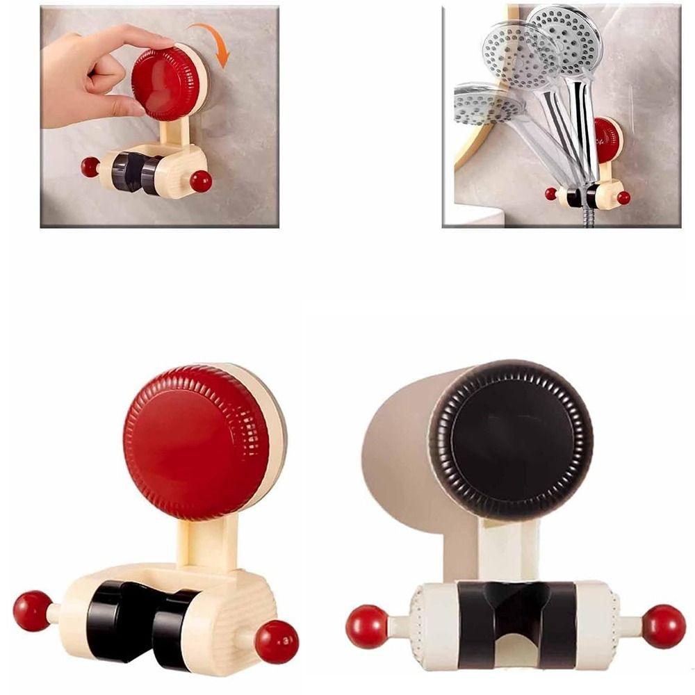 Wall Mount Shower Head Fixed Bracket Suction Cup Shower Support Stand  Bathroom Accessories